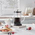 Elite Gourmet FP1223 1 Liter French Press Coffee Maker, Double Wall Insulated Borosilicate Glass Carafe, Easy to Clean