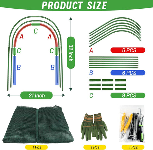 Hogarjal Yard,79" 157" 79 21 32 inches) Chicken Runs for & Extra Long Foldable Chicken Tunnels for Outside,All-in-One