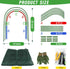 Hogarjal Yard,79" 157" 79 21 32 inches) Chicken Runs for & Extra Long Foldable Chicken Tunnels for Outside,All-in-One