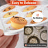 CAKETIME Mini Muffin Pan, 2 Pack of 24 Cups Nonstick Mini Cupcake Pans with Handle for Baking Mini Treats