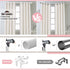 Heavy Duty Curtain Rods for Windows: 1 Inch Adjustable White Curtain Rods for 48 to 84 Inch Windows