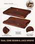 12x8"Butcher Black Walnut Cutting Board-Small block-with Juice Groove.Reversible Walnut cutting boards