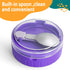 Large Overnight Oats Containers to Go, 4 Pack Glass Meal Prep Jars, 2 Cups Wide Mouth Airtight Storage