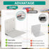 4pcs) Eapele Floating Book Shelves for Wall, Steel Constructed Hidden Bookshelf with Mounting Hardware (Grey