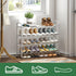kiplant 4-Tier Closet, Expandable Shoe Rack, Expandable Metal Shoe Rack,Shoe Shelf for Entryway & Hallway