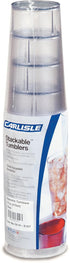 Carlisle FoodService Products 52168107 Stackable Shatter-Resistant Plastic Tumbler, 16 oz., Clear, Pack of 6