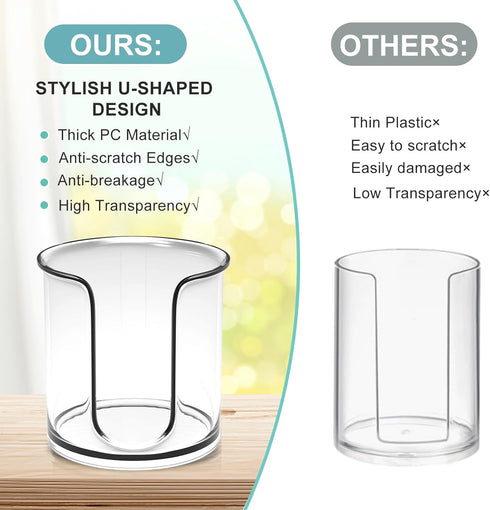 2 Pack Countertop 3 oz 3oz 4oz Bathroom Cup Dispenser - Bathroom Cup Holder for Dixie and Paper Cups - Mouthwash Cup