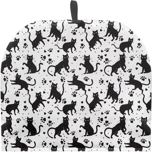 Black Cat Tea Pot Cozy, Lightweight Teapot Cosy Cover, Tea Kettle Cover for Breakfast Coffee Pot in Kitchen