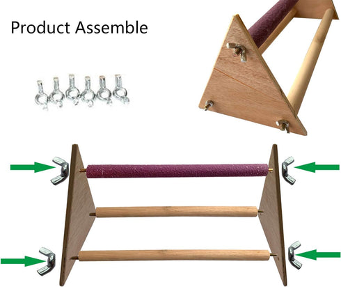 Vehomy Chicken Perch - Wooden Chicken Swing for Hens & Large Birds
