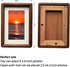 4x6 2.5x4.5 4 6 Picture Frame Wood With Glass, With Mat, Natural Solid Walnut by Picture Frame, For Wall or Tabletop