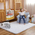 4x6 Ophanie White Rugs for Bedroom Fluffy, Nursery Soft Fuzzy Shag Plush Shaggy Bedside Area Rug, Living Room Carpet