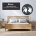 Bitray Wood Bed Plates, 4pcs Wood Bed Rail Hook Plates for Bed Frame Bracket Headboard Footboard Replacement