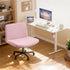 Armless YISUN Waterproof Criss Cross Chair Cover, Stretch Jacquard Chairs Slipcover Washable Removable Office Desk