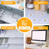 INNOLITES Shelf Liner for Kitchen Cabinets, Non-Adhesive, Washable Oil-Proof Easy to Cut for Storage 11.8" x 236"