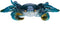 Beachcombers Gloss Blue Crab 8-inch Length Resin, Figurine