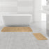 Bathroom Rugs Sets 2 Piece, Thick Chenille Bath Mats, Non-Slip, Absorbent, Washable, Beige