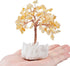 mookaitedecor Citrine Crystal Tree, Bonsai Money Tree with Quartz Cluster Rock Crystal Base for Wealth