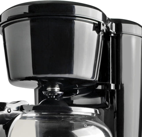 CC-1203-12C 12-Cup Coffee Maker, Stainless-Steel with Glass Pot Carafe and Reusable Filter