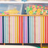 HunnmingRe 6 24.02 24.61 Inch Pcs Classroom Cabinet Curtains for Shelves x Self Adhesive Curtains for Bookshelf School