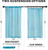 MRTREES Short Sheer Curtains 36 inch Length Kitchen Tier Curtains, Light Filtering Rod Pocket Voile Cafe Curtains, 2