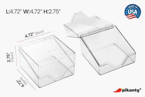Mini Deli Keeper, Storage Container for Fridge | Food Storage Box with Lid | Small Cold Cuts Holder and Organizer for Refrigerator | Made in USA