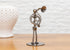 Broadway Gifts 6" Silver-Tone Figurine - Metal Sousaphone Player Statue - Industrial Musician Tuba Player