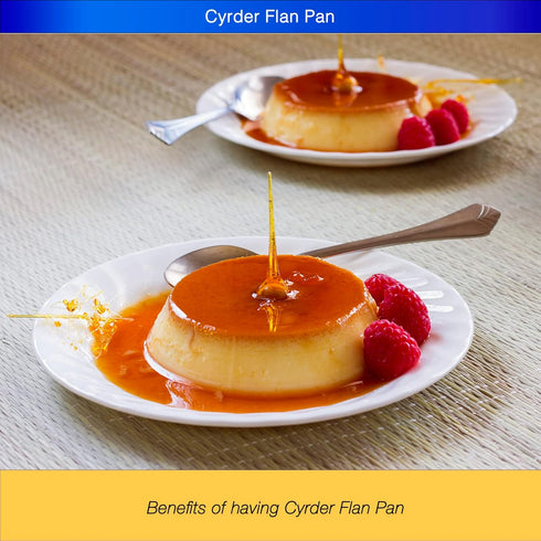 Stainless Steel Flan Pan, 63 oz - Flanera Mold Cooker for Baking, Compatible with Instant Pot, Oven & Dishwasher Safe