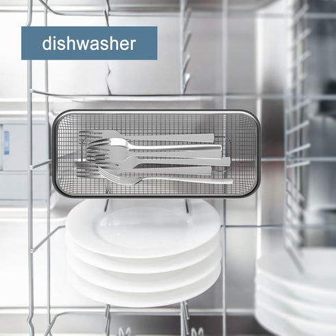 Utensil Drying Rack, 2 Pack Stainless Steel Holder, Compact Dish Rack for Kitchen Counter, Silverware Basket Organizer