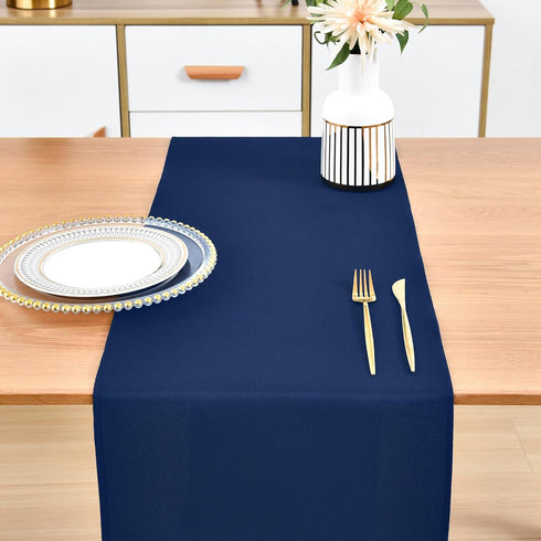 48 Inches 12X48 Inch Farmhouse Navy Blue Table Runner Dining Table Runners Long Coffee Table Runner for Dresser Living