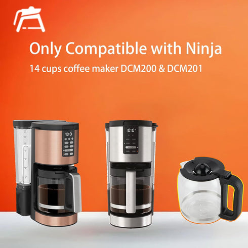 14 Cup Coffee Carafe Replacement for Ninja DCM201 DCM200 Series Coffee Maker