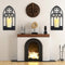 OYEFLY 2 Pcs Gothic Sconces Wall Decor,Black Goth Decor Arched Church Wall