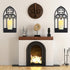 OYEFLY 2 Pcs Gothic Sconces Wall Decor,Black Goth Decor Arched Church Wall