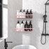 Getsrichfc Shower Caddy Adhesive, Rustproof Shower Shelves for Inside Shower, Large Capacity Bathroom Organizers