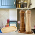 BINHAI Salt and Pepper Wood Mill Tray, Retro Colour Pepper Grinder Rest, Work Surface and Dining Table Protector