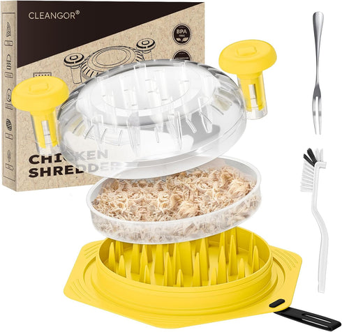Cleangor Chicken Shredder Tool Twist Large, BPA Free Meat Shredder with Ergonomic