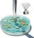 FONMY Acrylic Paper Towel Holder with Nature Seashell, Handmade Seascape Roll Holder for Kitchen or Bathroom