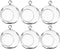 WGV Hanging Terrarium Globe, Clear Glass Vase Orb, 3" Width, 4" Height, DIY Air Succulent Planter, 6 Pieces Bulk