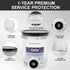 4 Pack NC700 NC701 Accessory,16oz Creami Swirl Pints and Lids for Ninja Series Creami Pint with Ice Cream Makers