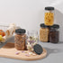 novelinks 16 oz Clear Plastic Jars with Screw-On Lids, 10 Pack BPA-Free Storage Containers for Crafts and Food