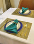 Green Cloth Napkins (1-Dozen), Solid Washable Fabric Set of 12, Perfect for Weddings and Holiday Dinner
