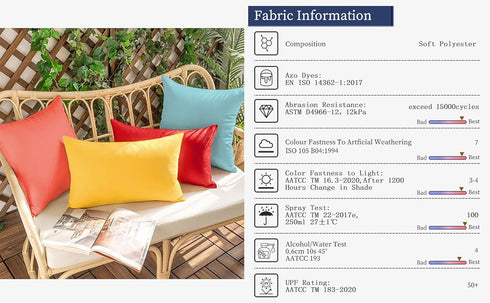 26X26 Set 2 VAKADO Outdoor Waterproof Throw Pillow Covers of Decorative Purple Patio Furniture Cushion Cases Outside