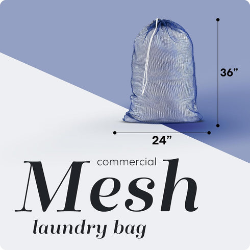 Handy Laundry Mesh Laundry Bag with Secure Drawstring Closure, Machine Washable, Durable Material for College Dorm,