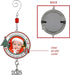 Grandchildren Photo Christmas Ornament - Dated 2025 Charm - Red White Green Enameled Jeweled Accents for Grandparents