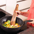 Wooden Spatula for Cooking, 12 Inch Handmade Thin Walnut Wood Saute Utensil, Perfect for Flipping and Scraping