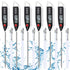 6 Sets Waterproof Food Thermometer for Water, Liquid, Candle, Cooking Digital Meat Thermometer with Long Probe for