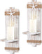SUJUN Disdressed Starfish Wall Candle Sconces (Set of 2) - Beach Decor, Ocean