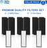 Fette Filter - FLT4825 True HEPA Filter B, Compatible with AC4825 Series Air Purifiers, 3 HEPA & 12 Carbon