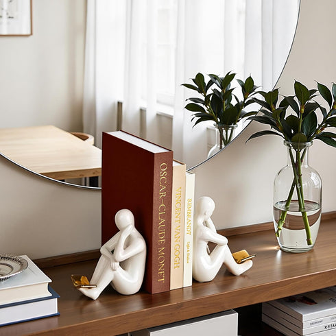 Set 3 JARLINK Aesthetic Decorative Books, of Linen Faux Books for Coffee Table, Bookshelf or Mantle Decor, Stylish Book