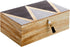 9.5 5.9 3.2 Pack 1, Juvale Wooden Box with Hinged Lid - Jewelry Storage for Rings & Trinkets - Decorative Storage Box