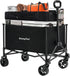 SUNNYFEEL Collapsible Wagon Cart with Wheels Foldable - 176lbs Standard Borderless Version